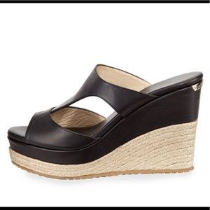 Jimmy Choo Pacane black Vachetta espadrilles